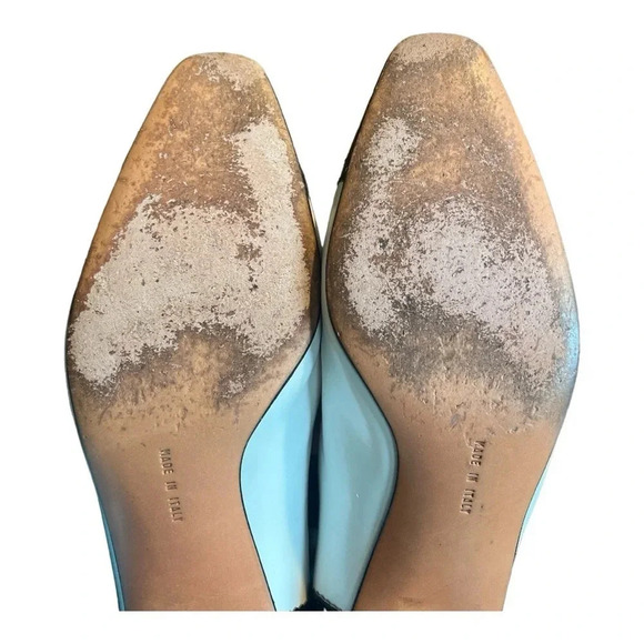 Vintage Ferragamo Square Toe Black and White Pumps Perfect Condition siz… - Picture 9 of 12